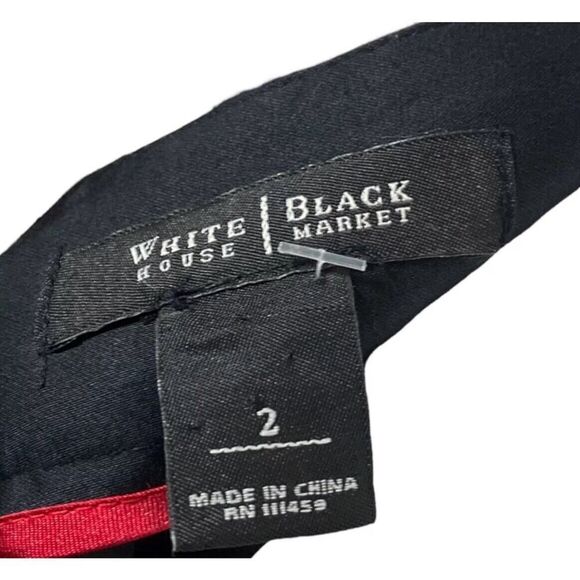 White House Black Market Tiered Polka Dot Pencil Suit Skirt Designer Womens US 2 - Picture 7 of 8